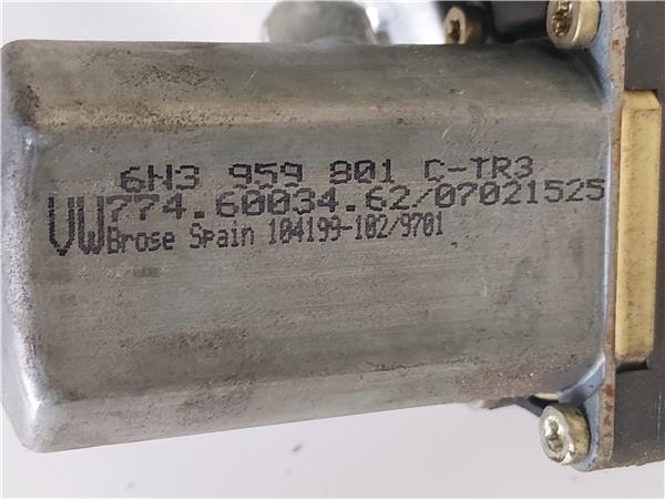 MECANISMO ELEVALUNAS DEL. IZDO. Volkswagen polo iv (9n1)(11.2001->) 1.4 TDI AMF 6N4837401K GRIS Delanteras delanteros Izquierdas izquierdos motor - Imagen 3