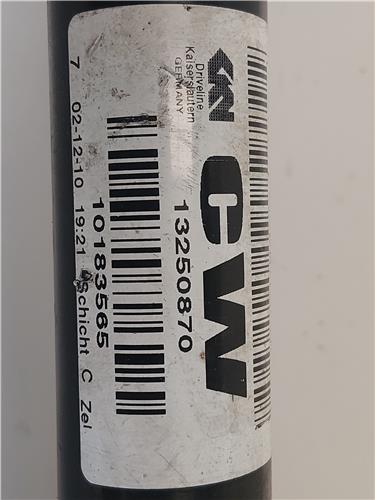 PALIER DEL. DCHO. Opel astra j 2.0 CDTI A 20 DTH A20DTH 13250870 BLANCO cardan Delantero Derecho trasmision - Imagen 4