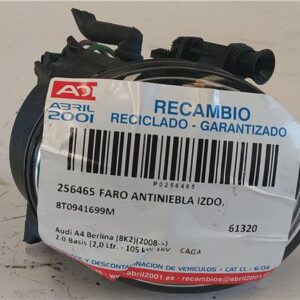 FARO ANTINIEBLA IZDO. Audi a4 berlina (8k2)(2008->) 2.0 Basis [2,0 Ltr. - 105 kW 16V TDI] CAGA 8T0941699M NEGRO    Bombillas Izquierdos Lámparas luces Luz Pilotos KXP