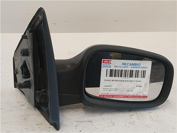RETROVISOR ELECTRICO DCHO. Renault clio iii (2005->) 1.5 dCi (BR17, CR17) K9K 766 K9K766 12443070 NEGRO Derecho Espejo JR5124