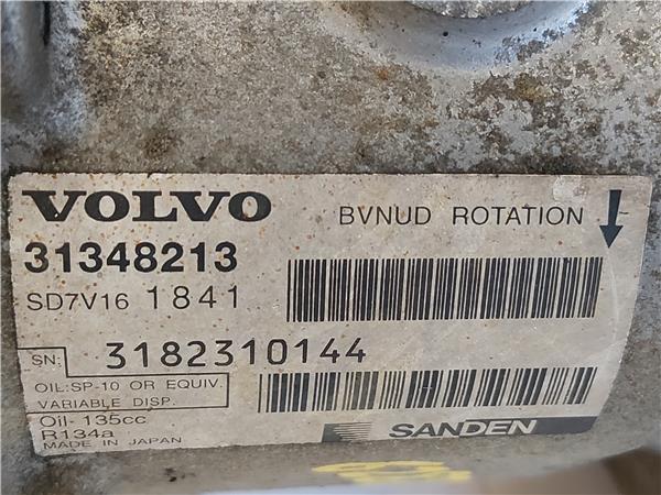 COMPRESOR AIRE ACOND. Volvo v60 drive - #prov# 1.6 - #Prov# D4162T - #Prov# D4162TPROV 31348213 GRIS Acondicionado - Imagen 3