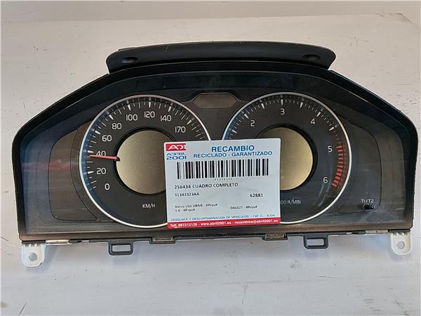 CUADRO COMPLETO Volvo v60 drive - #prov# 1.6 - #Prov# D4162T - #Prov# D4162TPROV 31343323AA GRIS COMPLETO instrumentos