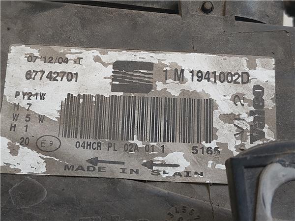 FARO DEL. DCHO Seat toledo (1m2)(03.1999->) 1.9 TDI ASV 1M1941002D GRIS PLATA Bombillas delanteras Delanteros Derechas Derechos Lámparas luces Luz piloto Pilotos - Imagen 3