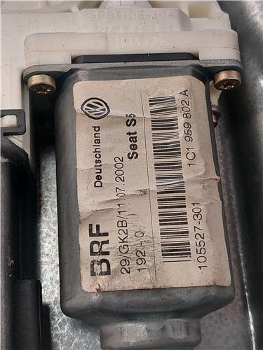 MECANISMO ELEVALUNAS DEL. DCHO. Seat toledo (1m2)(03.1999->) 1.9 TDI ARL 1C1959802A GRIS Delanteras delanteros Derechas derechos motor - Imagen 3
