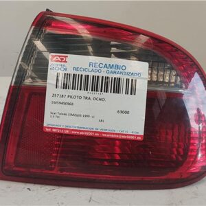 PILOTO TRA. DCHO. Seat toledo (1m2)(03.1999->) 1.9 TDI ARL 1M5945096B GRIS Bombilla Derecha derecho Faro Lámpara Luz Trasera trasero
