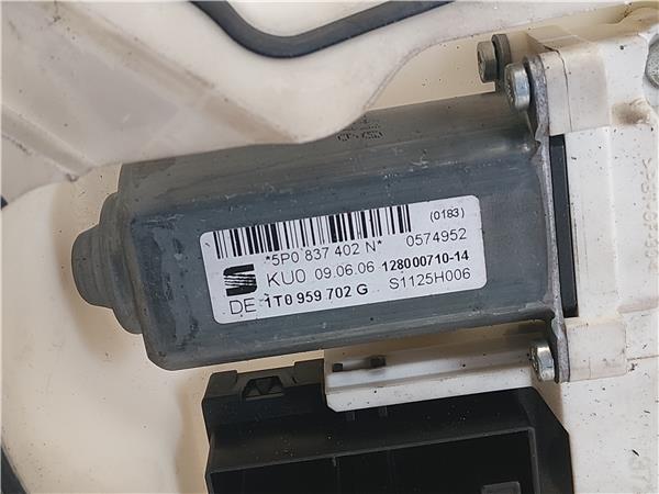 MECANISMO ELEVALUNAS DEL. DCHO. Seat toledo (5p2)(09.2004->) 1.9 TDI BXE 5P0837402N GRIS Delanteras delanteros Derechas derechos motor HNV - Imagen 3