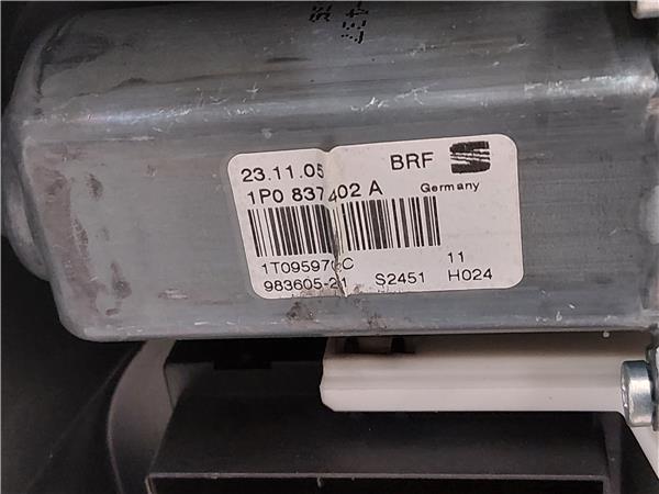 MECANISMO ELEVALUNAS DEL. DCHO. Seat leon (1p1)(05.2005->) 1.9 TDI BKC 1P0837402A GRIS Delanteras delanteros Derechas derechos motor GQQ - Imagen 3