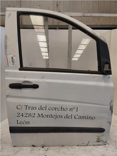 PUERTA DEL. DCHA. Mercedes-Benz vito / mixto furgón (w639) 109 CDi OM 646.981 OM646981 BLANCO Delanteras delanteros Derechas derechos