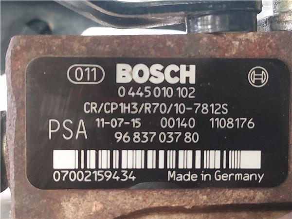 BOMBA INYECTORA Citroen berlingo combi (2008->) 1.6 HDi 75 9HT (DV6BTED4) 9HT(DV6BTED4) 0445010102 445010102 BLANCO BOMBA inyeccion INYECTORA 20DP48 - Imagen 3