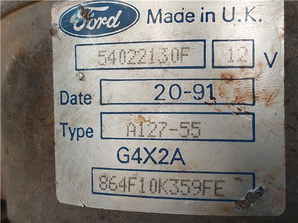 ALTERNADOR Ford transit furgón (e_ _) 2.5 DI (EAL, EAS) 4BC 54022130F BLANCO generador - Imagen 3