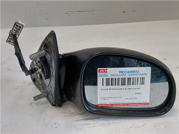 RETROVISOR ELECTRICO DCHO. Peugeot 406 berlina (s1/s2)(08.1995->) 2.0 HDI 90 RHY (DW10TD) RHY(DW10TD) VERDE Derecho Espejo