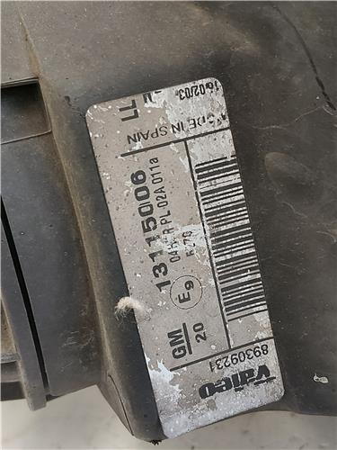 FARO DEL. IZDO. Opel corsa c (2000->) 1.2 Z 12 XE Z12XE 13115006 GRANATE Bombillas Delanteras delanteros Izquierdas izquierdos Lámparas luces Luz Pilotos - Imagen 3