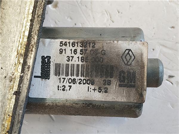 MECANISMO ELEVALUNAS DEL. DCHO. Nissan primastar furgón (x83) dCi 150 G9U 632 G9U632 541613212 VERDE Y BLANCO Delanteras delanteros Derechas derechos motor - Imagen 3