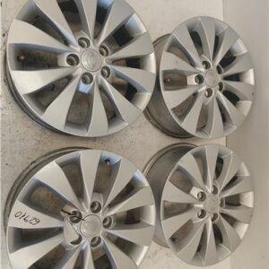 CONJUNTO DE 4 LLANTAS ALUMINIO Ssangyong korando (12.2010->) 2.2 Limited 4x2 [2,2 Ltr. - 131 kW TD CAT] 672950 - #Prov# 672950PROV 17X6.5J 17X65J GRIS