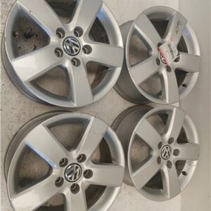 CONJUNTO DE 4 LLANTAS ALUMINIO Volkswagen golf vi (5k1)(10.2008->) 1.2 Advance [1,2 Ltr. - 77 kW TSI] CBZB - #Prov# CBZBPROV 6.5JX16H2 65JX16H2 BLANCO    NBW