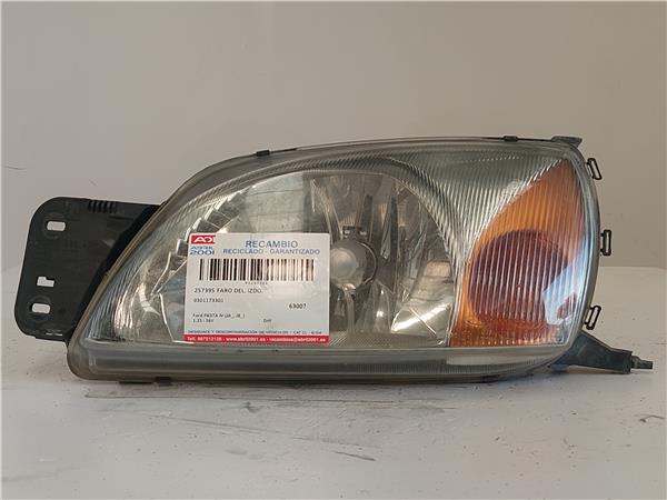FARO DEL. IZDO. Ford fiesta iv (ja_, jb_) 1.25 i 16V DHF 0301173301 301173301 GRIS Bombillas Delanteras delanteros Izquierdas izquierdos Lámparas luces Luz Pilotos