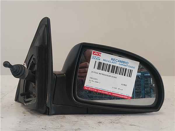 RETROVISOR DCHO. Kia rio (bc)(2000->) 1.3 G/ A3E - #Prov# GA3EPROV E4012201 GRIS Derecho Espejo