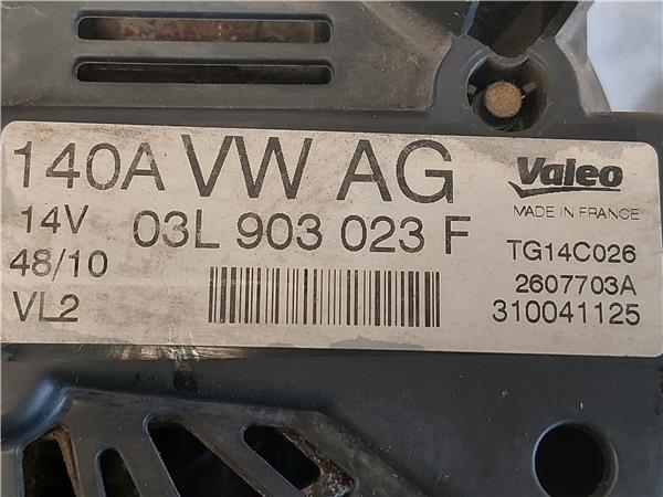 ALTERNADOR Seat leon (1p1)(05.2005->) 1.6 TDI CAYC 03L903023F 3L903023F AZUL generador LHW - Imagen 3
