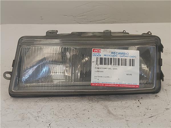 FARO DEL. IZDO. Seat toledo (1l)(09.1991->) 2.0 i 2E 1L0941005 BLANCO Bombillas Delanteras delanteros Izquierdas izquierdos Lámparas luces Luz Pilotos