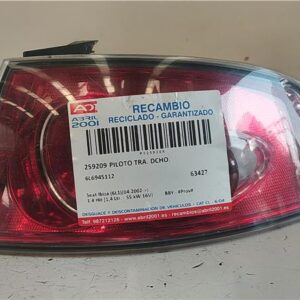 PILOTO TRA. DCHO. Seat ibiza (6l1)(04.2002->) 1.4 Hit [1,4 Ltr. - 55 kW 16V] BBY - #Prov# BBYPROV 6L6945112 NEGRO    Bombilla Derecha derecho Faro Lámpara Luz Trasera trasero GRZ