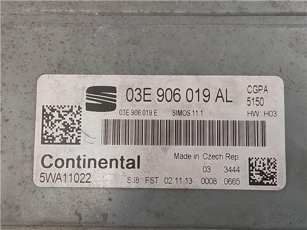 CENTRALITA Seat ibiza berlina (6j5)(06.2008->) 1.2 (G) CGP - #Prov# (G)CGPPROV 03E906019AL 3E906019AL BLANCO uce - Imagen 3