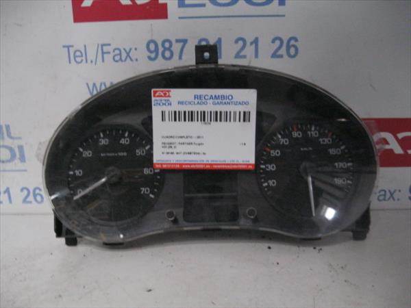 CUADRO COMPLETO Peugeot partner furgón 1.6 HDi 9HT (DV6BTED4) 9HT(DV6BTED4) 9666904880 BLANCO COMPLETO instrumentos