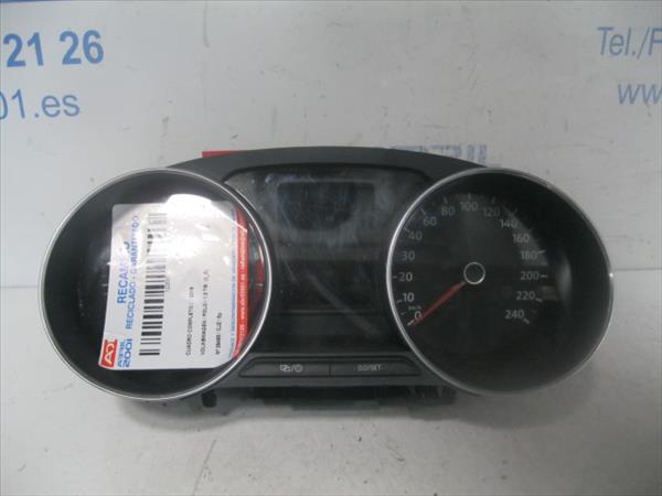 CUADRO COMPLETO Volkswagen polo v (6r1)(06.2009->) 1.2 TSI (90 CV) - #Prov# CJZ - #Prov# CJZPROV 6C0920730E BLANCO COMPLETO instrumentos - Imagen 2