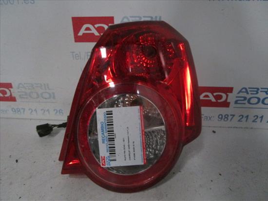 PILOTO TRA. DCHO. Chevrolet aveo fastback 1.2 B12D1-G - #Prov# B12D1GPROV BLANCO Bombilla Derecha derecho Faro Lámpara Luz Trasera trasero