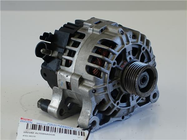 ALTERNADOR Peugeot 207 (2006->) 1.4 16V KFU (ET3J4) KFU(ET3J4) 4701-90170 470190170 NEGRO generador