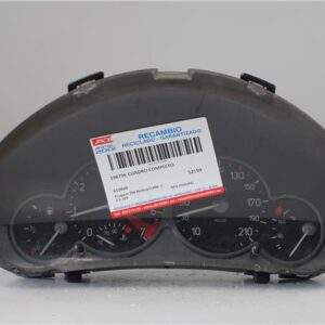 CUADRO COMPLETO Peugeot 206 (1998->) 1.6 16V NFU (TU5JP4) NFU(TU5JP4) 6104JH 9645847180 GRIS COMPLETO instrumentos