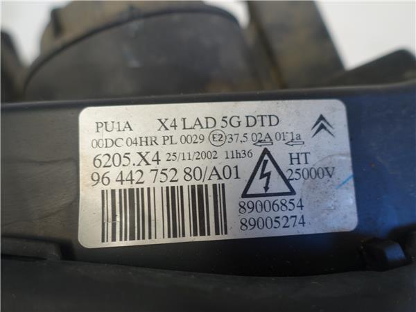 FARO DEL. DCHO. XENON Citroen c5 berlina (2001->) 3.0 V6 (DCXFXC, DCXFXF) XFX (ES9J4S) XFX(ES9J4S) 9644275280 GRIS 20LM21 - Imagen 3