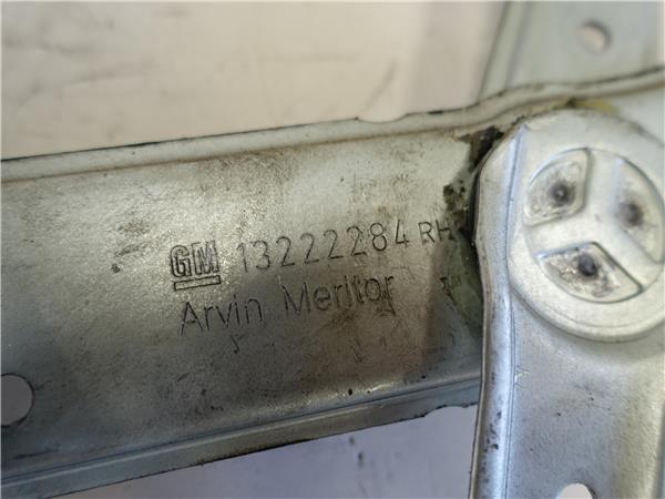 MECANISMO ELEVALUNAS DEL. DCHO. Opel combo (corsa c)(2001->) 1.4 Z 14 XEP Z14XEP 400639F 13222284RH GRIS Delanteras delanteros Derechas derechos motor - Imagen 3