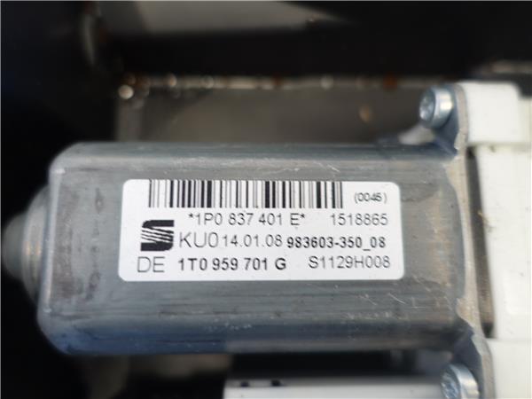 MECANISMO ELEVALUNAS DEL. IZDO. Seat leon (1p1)(05.2005->) 2.0 TDI BMN 1T0959701G BLANCO Delanteras delanteros Izquierdas izquierdos motor KDS - Imagen 3