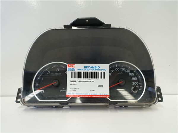 CUADRO COMPLETO Honda cr-v iii 2.2 i-DTEC N22B3 MR-0359 MR0359 GRIS COMPLETO instrumentos