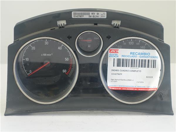 CUADRO COMPLETO Opel astra h berlina (2004->) 1.7 CDTI Z 17 DTH Z17DTH 13142790TF GRIS COMPLETO instrumentos