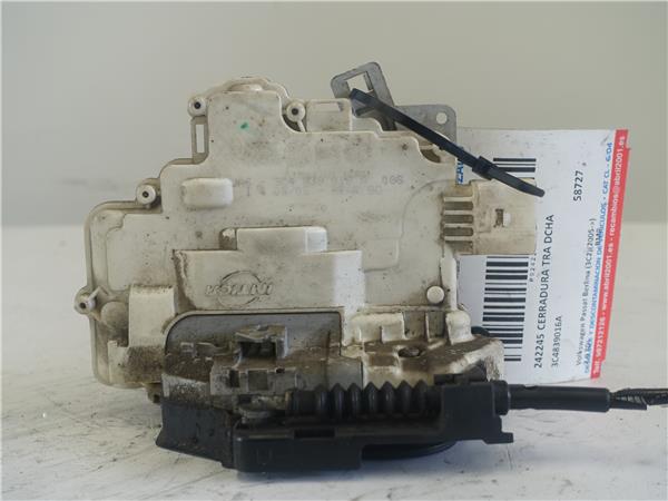 CERRADURA TRA DCHA Volkswagen passat berlina (3c2)(2005->) 2.0 TDI BMP 3C4839016A NEGRO