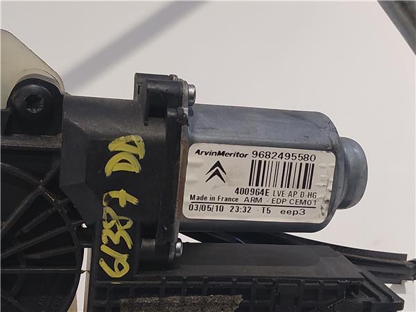 MECANISMO ELEVALUNAS DEL. DCHO. Citroen c4 picasso (2007->) 1.6 HDi 9HZ-DV6TED4 9HZDV6TED4 9682495580 GRIS Delanteras delanteros Derechas derechos motor 20DS12 - Imagen 3