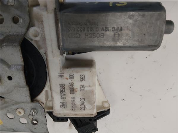 MECANISMO ELEVALUNAS DEL. DCHO. Opel vectra c berlina (2002->) 2.2 DTI 16V Y 22 DTR Y22DTR 106048-XXX 106048XXX 0130822012 130822012 AZUL Delanteras delanteros Derechas derechos motor - Imagen 3