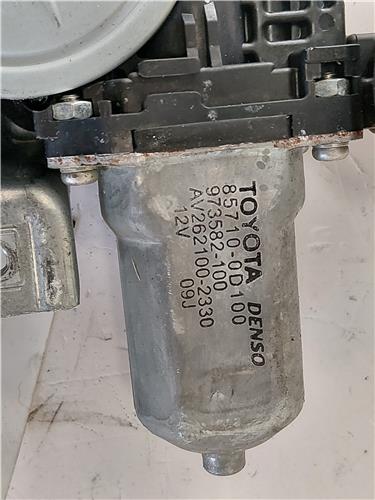 MECANISMO ELEVALUNAS DEL. DCHO. Toyota auris (e15)(10.2006->) 1.6 VVTi 1ZR-FE 1ZRFE 85710-0D100 857100D100 NEGRO Delanteras delanteros Derechas derechos motor - Imagen 3