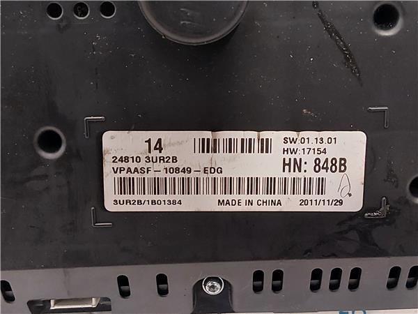 CUADRO COMPLETO Nissan x-trail (t31)(03.2007->) 2.0 dCi M9R VPAASF-10890-D VPAASF10890D 24810-3UR2B 248103UR2B GRIS COMPLETO instrumentos - Imagen 3