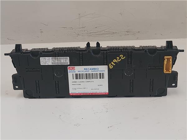 CUADRO COMPLETO Citroen c4 picasso (2007->) 1.6 HDi 9HZ-DV6TED4 9HZDV6TED4 P9663755980 GRANATE COMPLETO instrumentos 20DP76 - Imagen 2