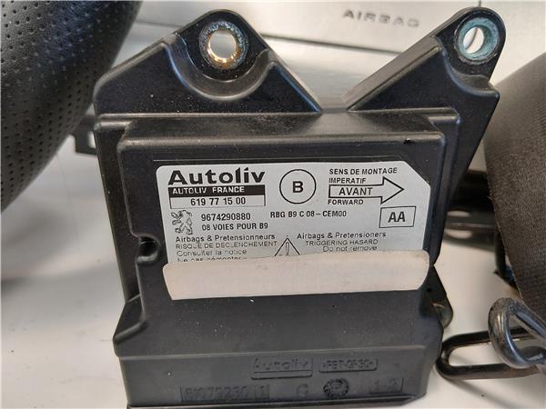 KIT AIRBAG Citroen berlingo furgón (2008->) 1.6 HDi 90 9HX (DV6ATED4) 9HX(DV6ATED4) NEGRO - Imagen 4