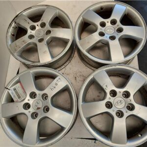 CONJUNTO DE 4 LLANTAS ALUMINIO Hyundai tucson (jm)(2004->) 2.0 CRDi A las 4 ruedas D4EA - #Prov# D4EAPROV 6.5JX16-46 65JX1646 GRIS PLATA
