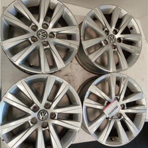 CONJUNTO DE 4 LLANTAS ALUMINIO Volkswagen polo v (6r1)(06.2009->) 1.2 Advance [1,2 Ltr. - 66 kW TSI] CJZ - #Prov# CJZPROV 6JX15H2ET40 ROJO    PED