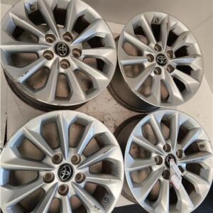 CONJUNTO DE 4 LLANTAS ALUMINIO Toyota corolla (e21)(2019->) Híbrido Hybrid Active [Híbrido 90 kW ( 1,8 Ltr. - 72 kW 16V)] 2ZR - #Prov# 2ZRPROV 16X7-J-BJU 16X7JBJU BLANCO