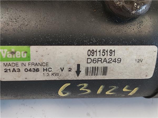 MOTOR ARRANQUE Opel corsa c (2000->) 1.2 Z 12 XE Z12XE D6RA249 GRANATE de - Imagen 3