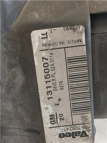 FARO DEL. DCHO Opel corsa c (2000->) 1.2 Z 12 XE Z12XE 13115007 GRANATE Bombillas delanteras Delanteros Derechas Derechos Lámparas luces Luz piloto Pilotos - Imagen 3