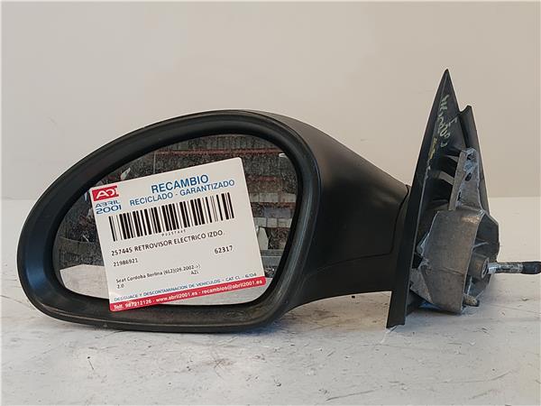 RETROVISOR ELECTRICO IZDO. Seat cordoba berlina (6l2)(09.2002->) 2.0 AZL 21986921 GRIS Espejo Izquierdo GNP