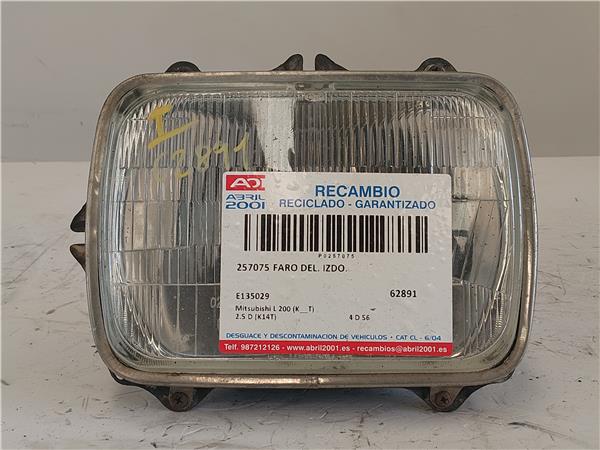 FARO DEL. IZDO. Mitsubishi l 200 (k__t) 2.5 D (K14T) 4 D 56 4D56 E135029 AZUL Bombillas Delanteras delanteros Izquierdas izquierdos Lámparas luces Luz Pilotos