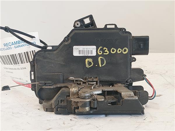 CERRADURA DEL DCHA Seat toledo (1m2)(03.1999->) 1.9 TDI ARL 3B1837016AD GRIS